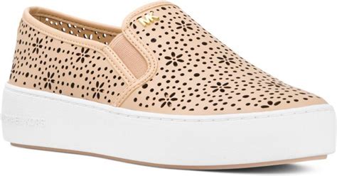 michael kors trent perforated leather slip on sneaker|MICHAEL Michael Kors Trent Slip.